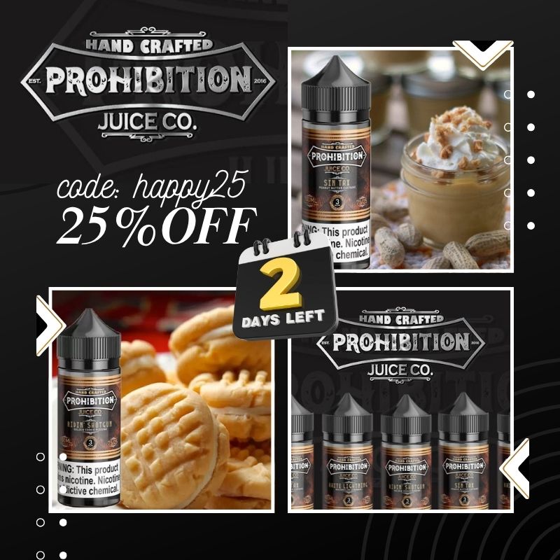 25% OFF E-Liquids – Limited Time Sale