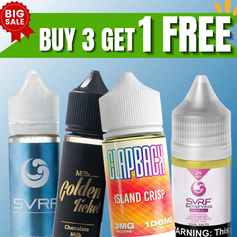 E Liquids Buy 3 Get 1 Free