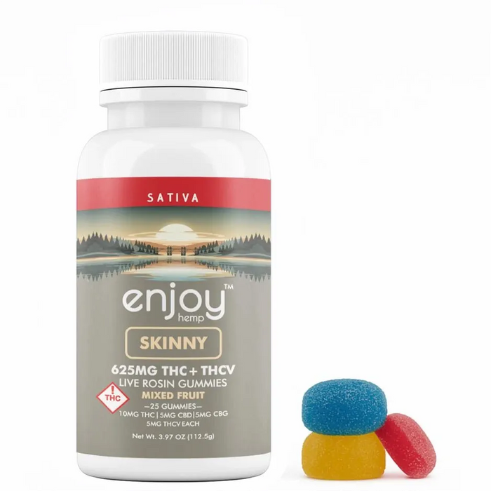 Enjoy Hemp Skinny THC + THCv Live Rosin Gummies