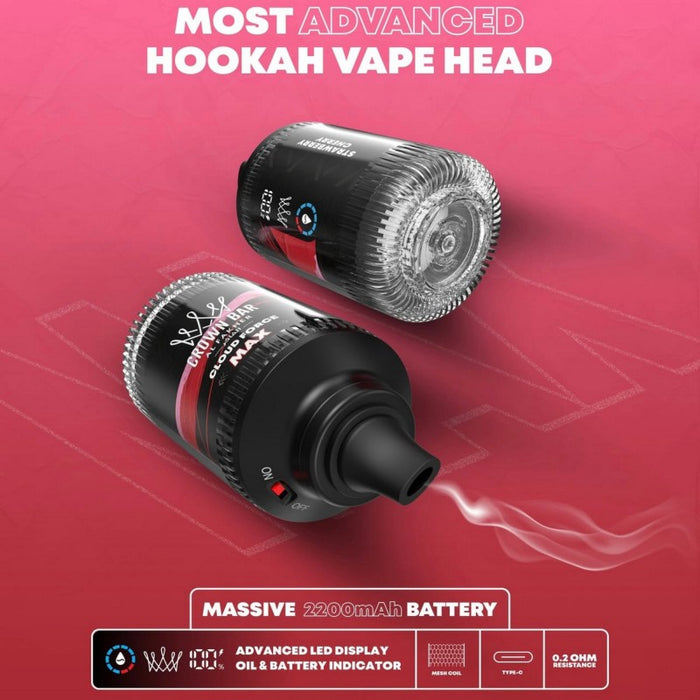 Al Fakher Crown Bar Cloud Force Max 50K Disposable E-Hookah Head 0.5%