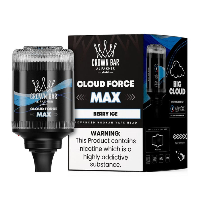 Al Fakher Crown Bar Cloud Force Max 50K Disposable E-Hookah Head 0.5%