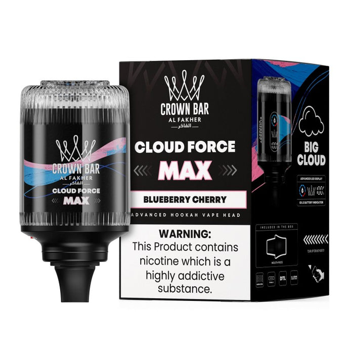 Al Fakher Crown Bar Cloud Force Max 50K Disposable E-Hookah Head 0.5%