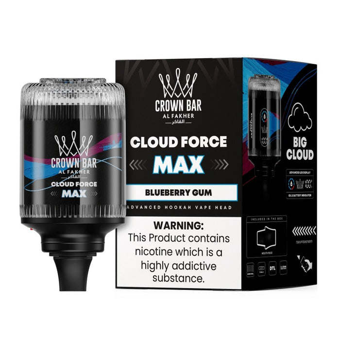 Al Fakher Crown Bar Cloud Force Max 50K Disposable E-Hookah Head 0.5%