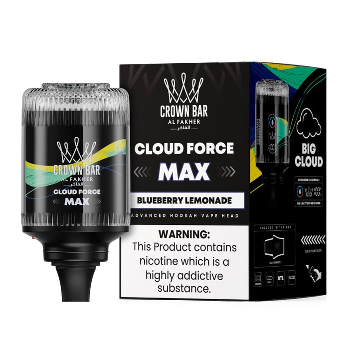 Al Fakher Crown Bar Cloud Force Max 50K Disposable E-Hookah Head 0.5%