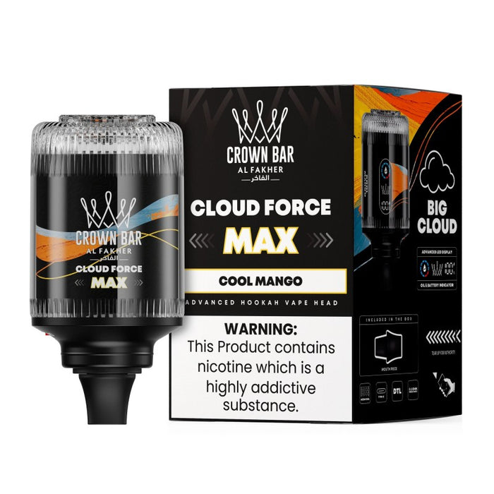 Al Fakher Crown Bar Cloud Force Max 50K Disposable E-Hookah Head 0.5%