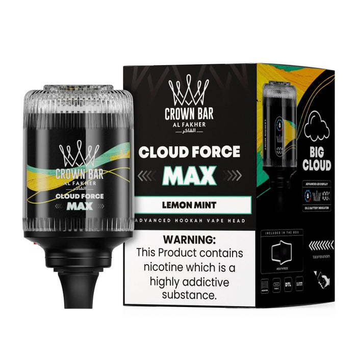 Al Fakher Crown Bar Cloud Force Max 50K Disposable E-Hookah Head 0.5%