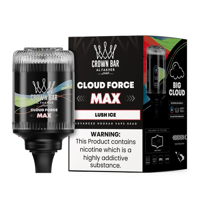 Al Fakher Crown Bar Cloud Force Max 50K Disposable E-Hookah Head 0.5%