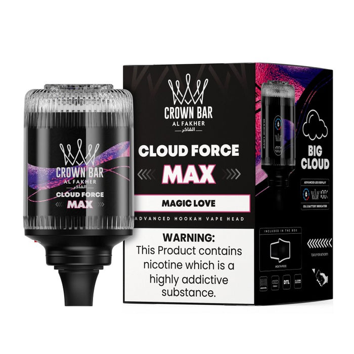 Al Fakher Crown Bar Cloud Force Max 50K Disposable E-Hookah Head 0.5%
