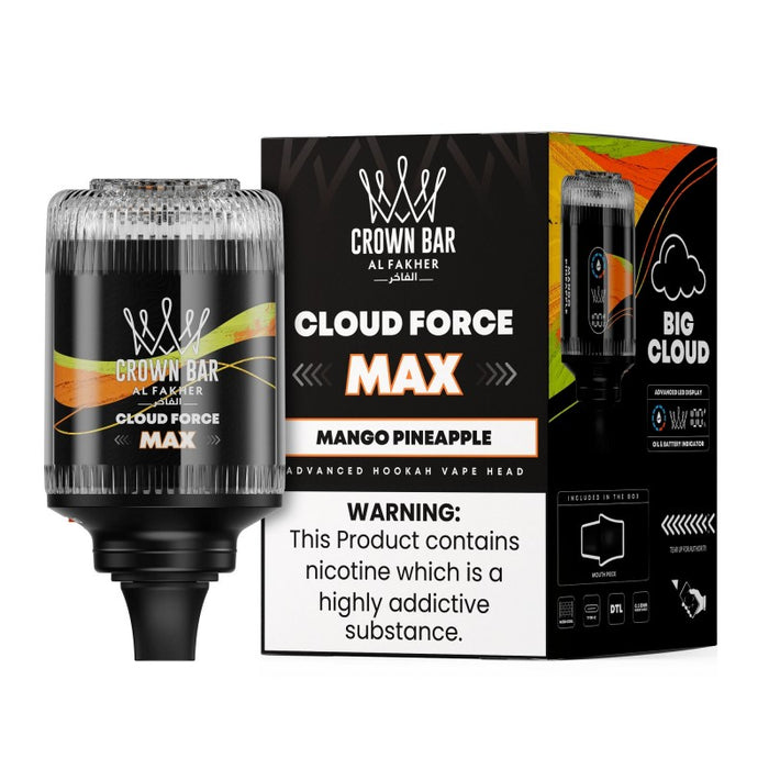Al Fakher Crown Bar Cloud Force Max 50K Disposable E-Hookah Head 0.5%
