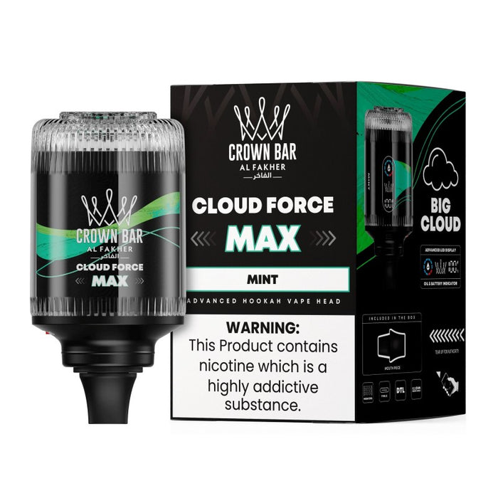 Al Fakher Crown Bar Cloud Force Max 50K Disposable E-Hookah Head 0.5%