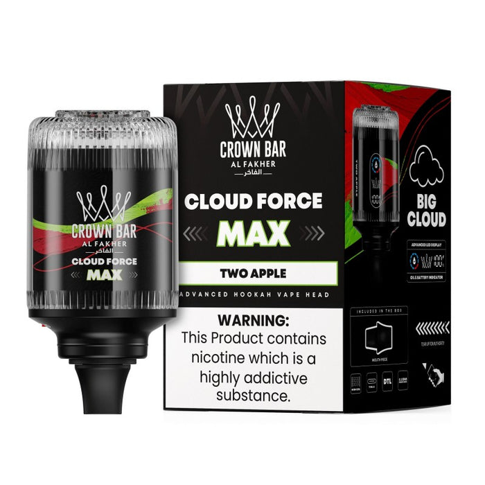 Al Fakher Crown Bar Cloud Force Max 50K Disposable E-Hookah Head 0.5%