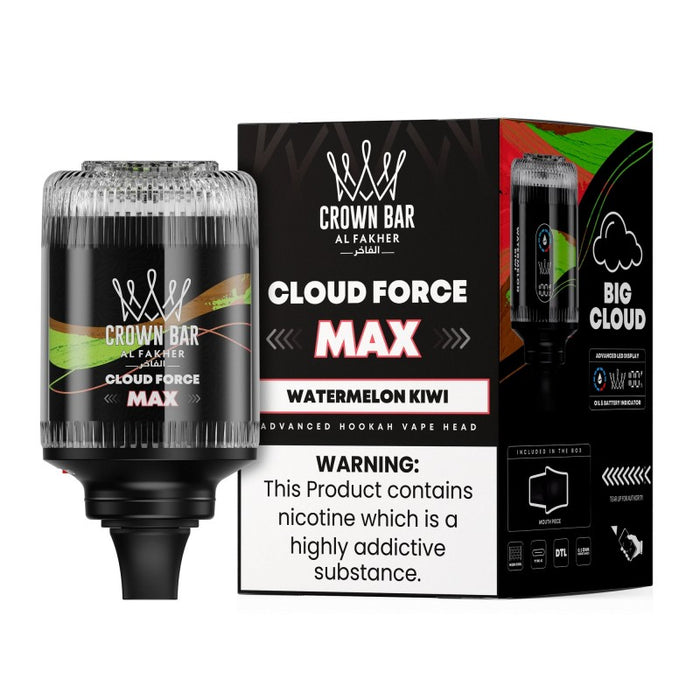Al Fakher Crown Bar Cloud Force Max 50K Disposable E-Hookah Head 0.5%
