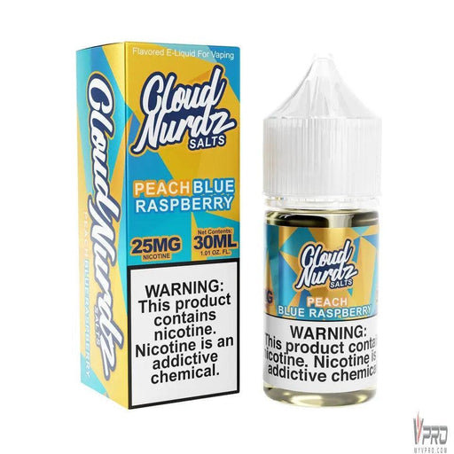 Blue Raspberry Peach - Cloud Nurdz Salts 30mL