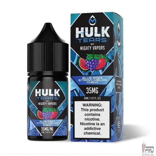 Blue Razz Straw Melon Chew - Hulk Tears Salt 30mL