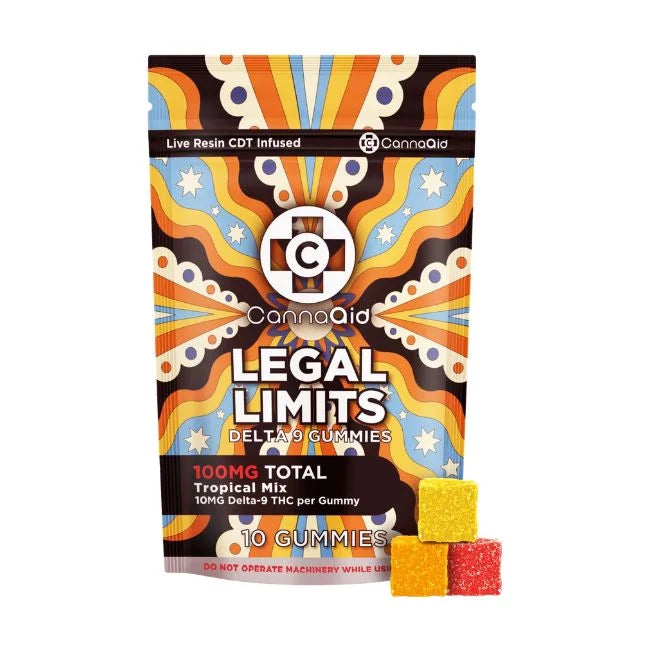 CannaAid Legal Limits Delta 9 Tropical Gummies