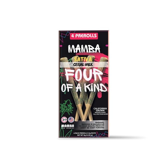 Mamba Four of a Kind Full Spectrum Blend 2GM Pre Rolls 4pk