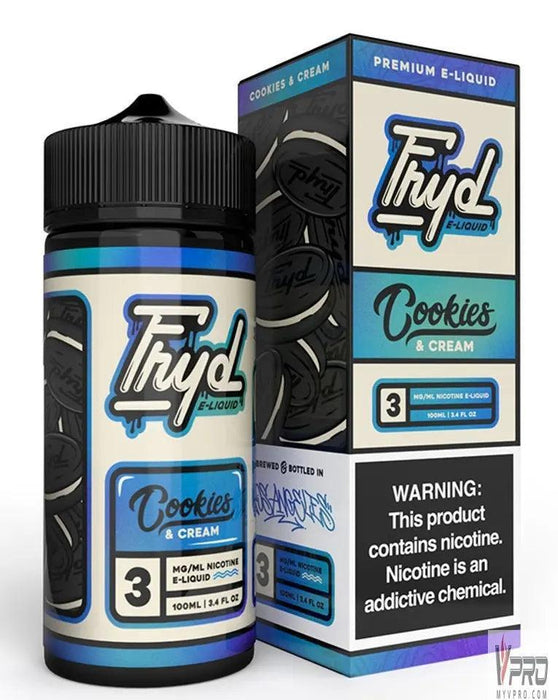 Cookies & Cream - Fryd Nicotine E-Liquid 100mL