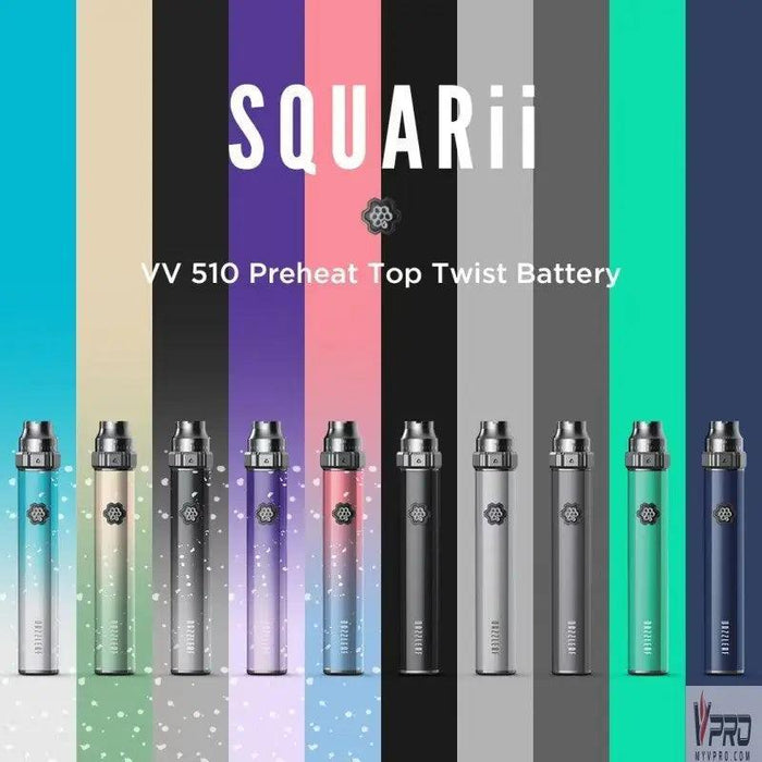 DazzLeaf SQUARii VV Top Twist 510 Battery
