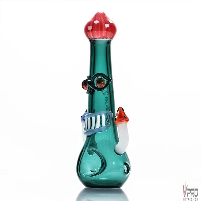 Dragon Glass Hand Pipe Mushroom Design Spoon - Assorted Colors