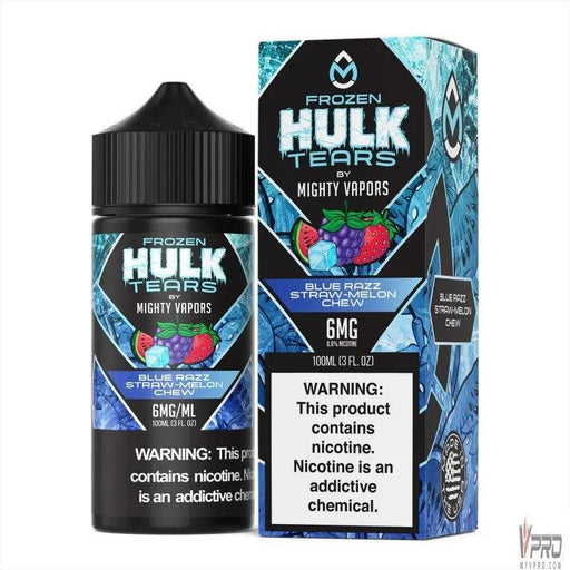 Frozen Blue Razz Straw Melon Chew - Hulk Tears 100mL