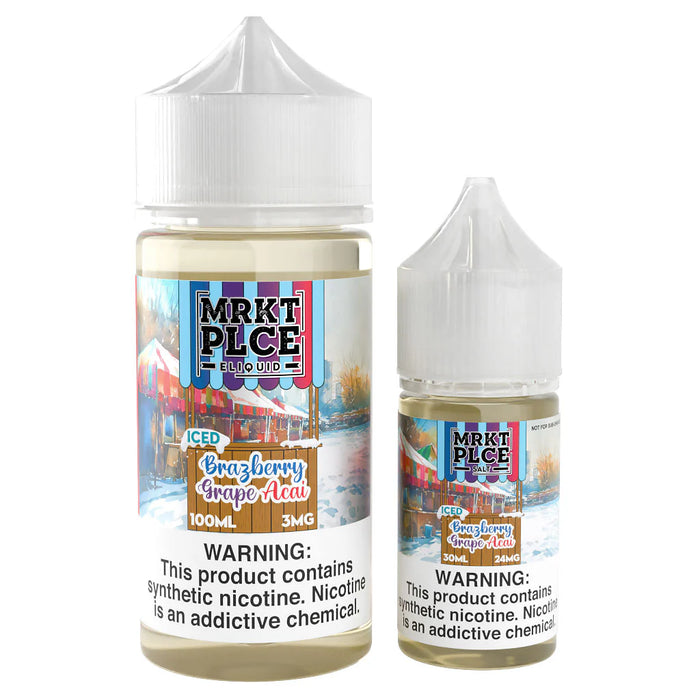 Iced Brazberry Grape Acai  - MRKT PLCE Synthetic Salt 30mL