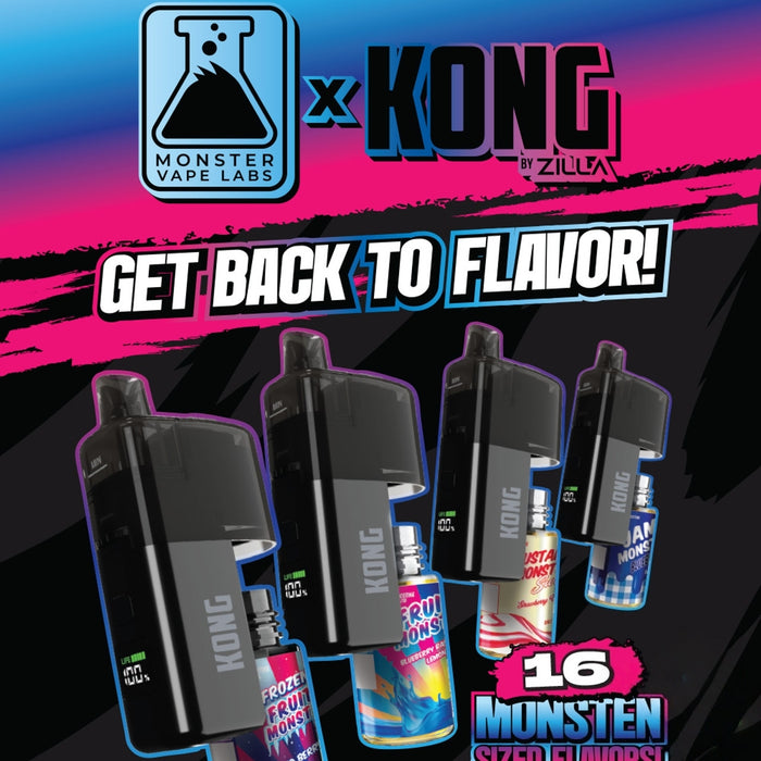 Kong by Zilla x Monster Vape Labs 50K Puffs Refillable Vape Device - 48mg