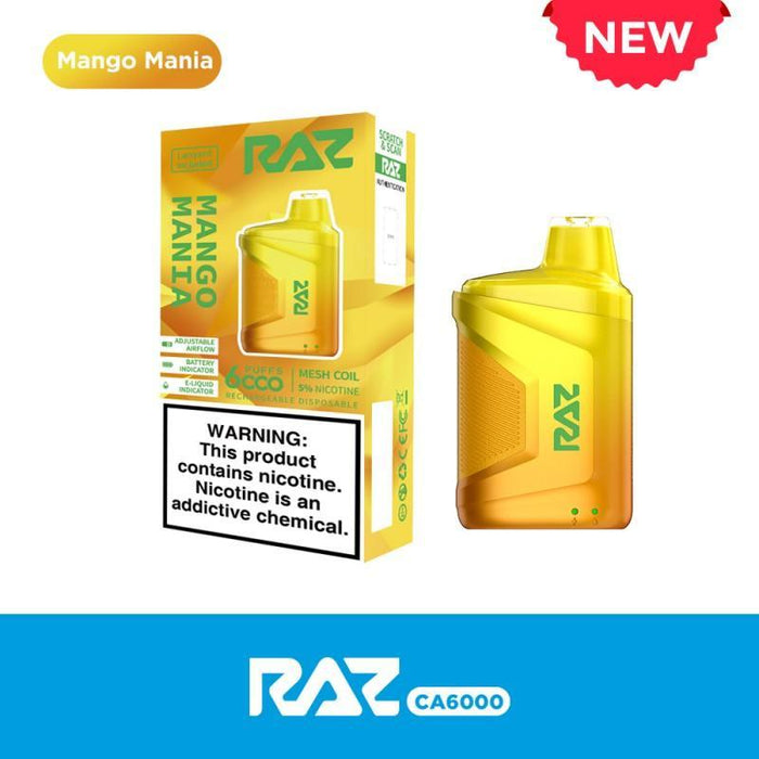 RAZ CA6000 Puffs Disposable 5%