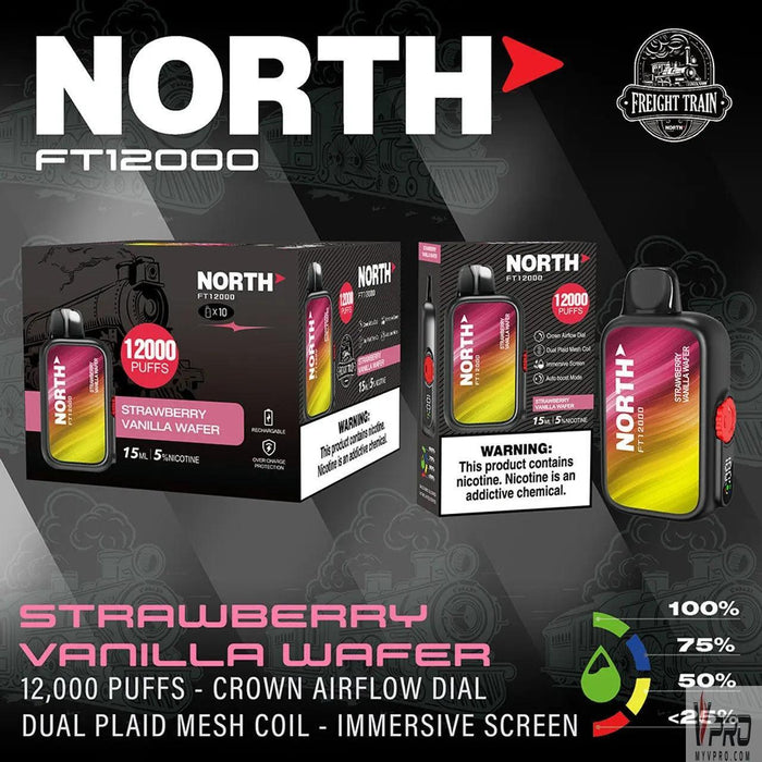 North FT12000 5% Nic Disposable