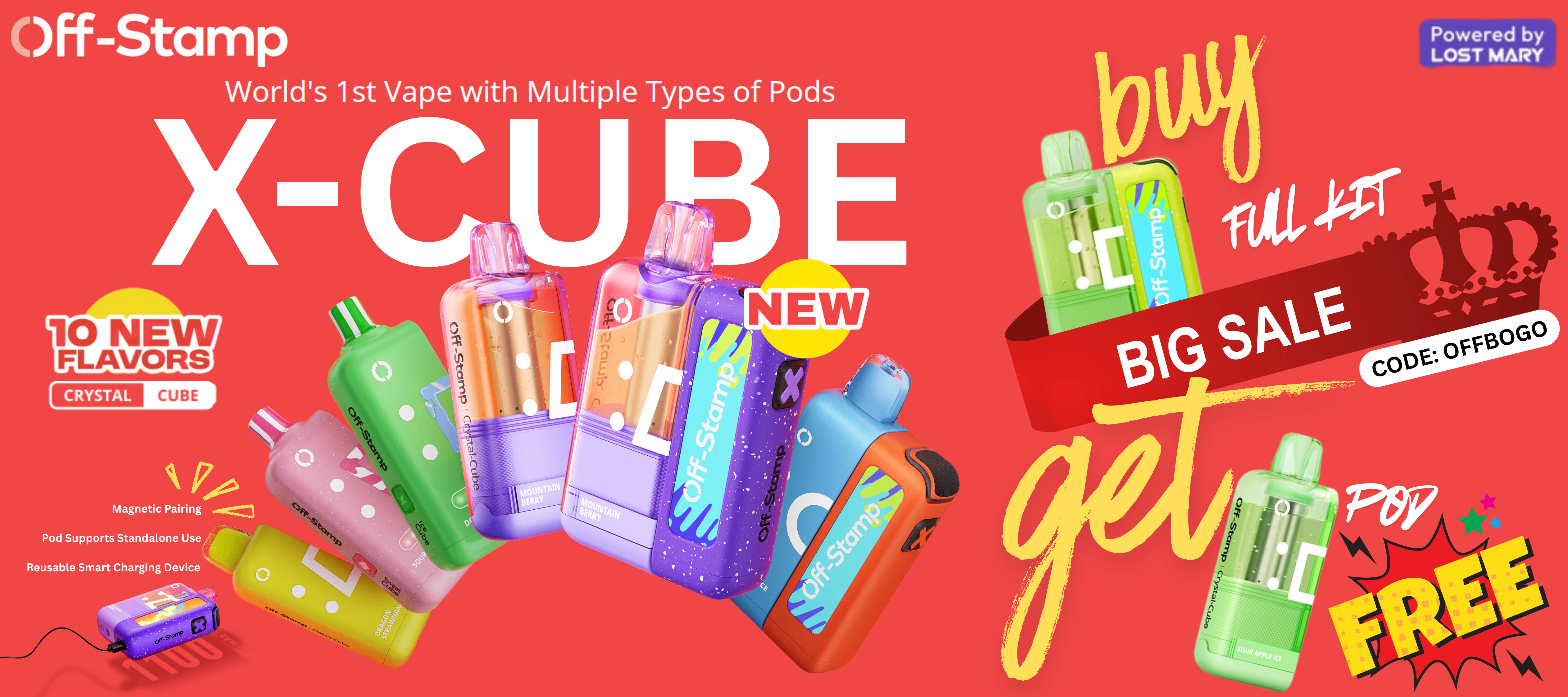 Off-Stamp X-Cube 35000 Crystal Disposable Full Kit