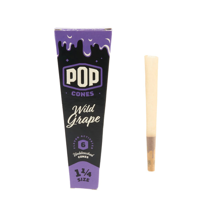 Pop Cones Unbleached 1 1/4 Size Cone