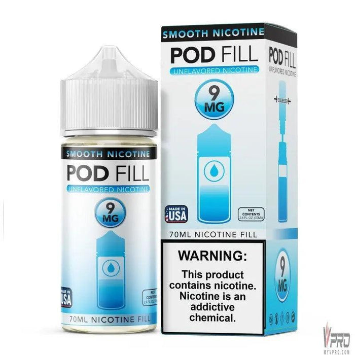 Pod Fill Unflavored Nicotine Base 70mL