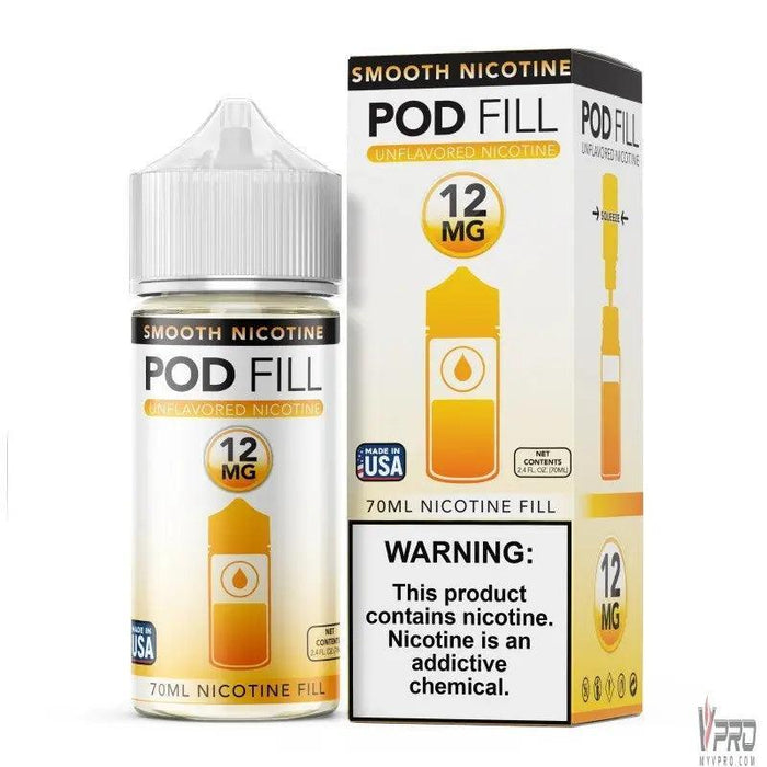 Pod Fill Unflavored Nicotine Base 70mL