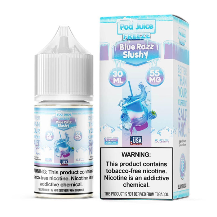Blue Razz Slushy Freeze - POD Juice Salt 30mL