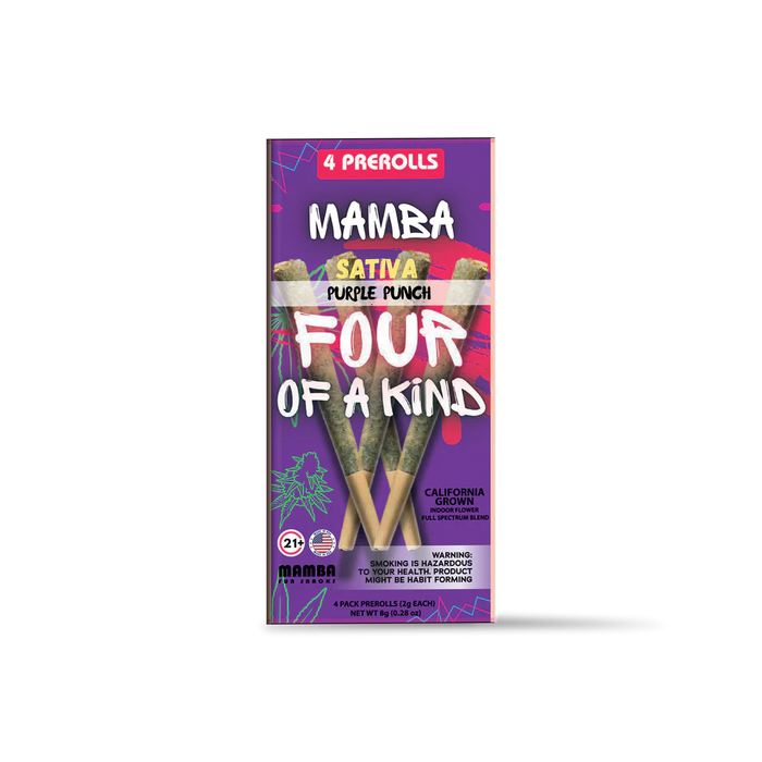 Mamba Four of a Kind Full Spectrum Blend 2GM Pre Rolls 4pk