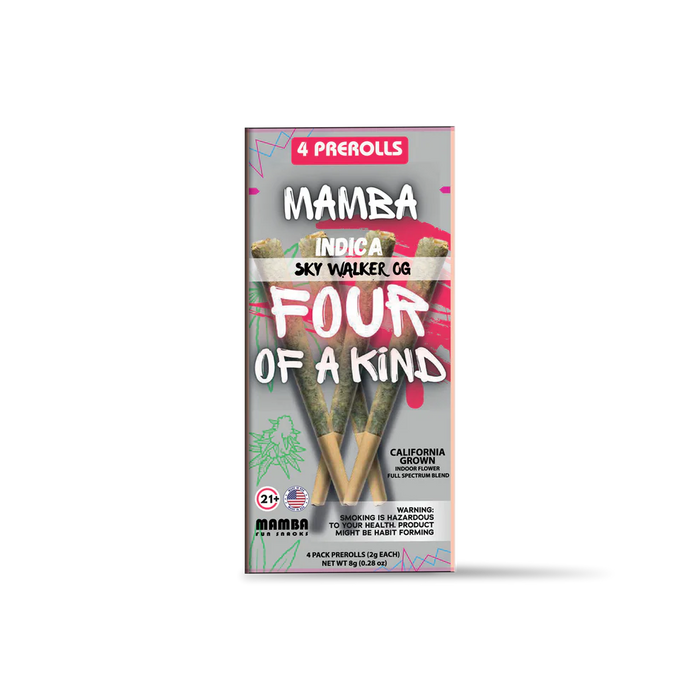 Mamba Four of a Kind Full Spectrum Blend 2GM Pre Rolls 4pk