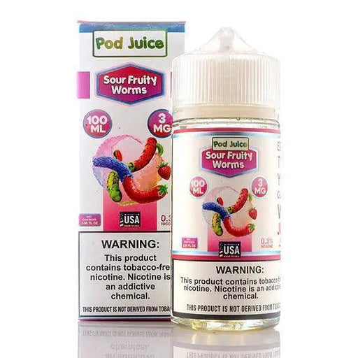 Sour Fruity Worms - POD Juice 100mL