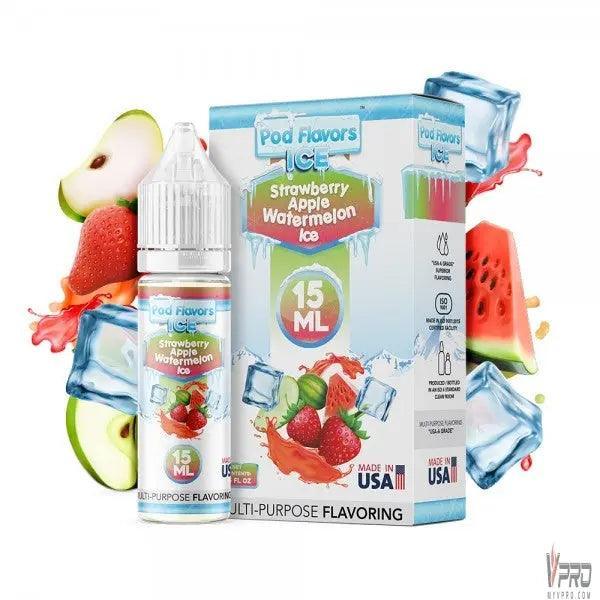 Strawberry Apple Watermelon Ice - Pod Flavors 15mL