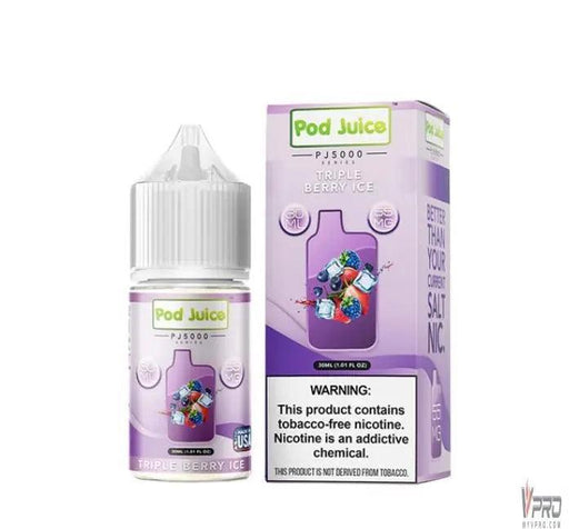 Triple Berry Ice - Pod Juice PJ5000 Salt 30mL