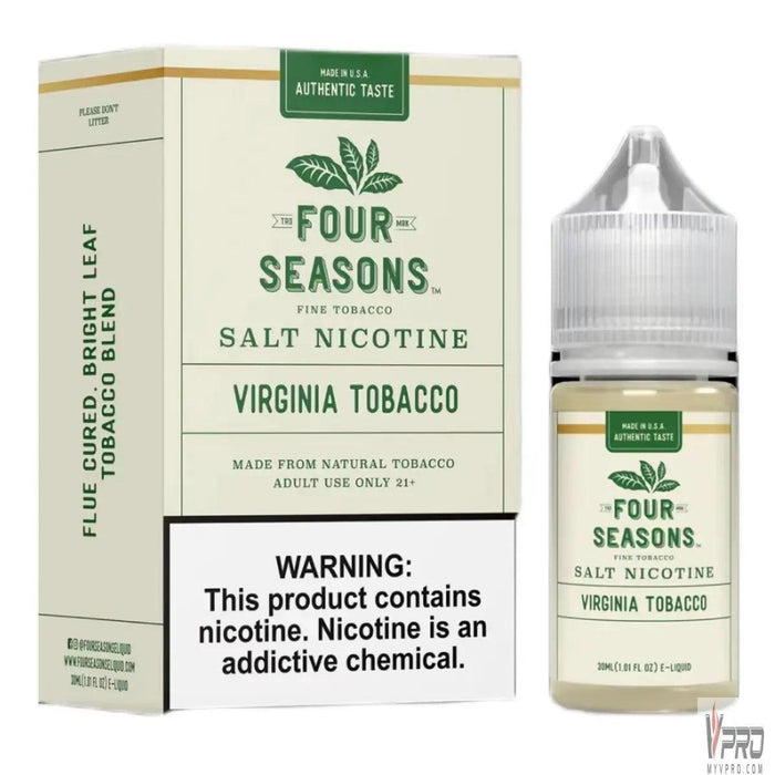 Virginia Tobacco - Four Seasons Salt 30mL