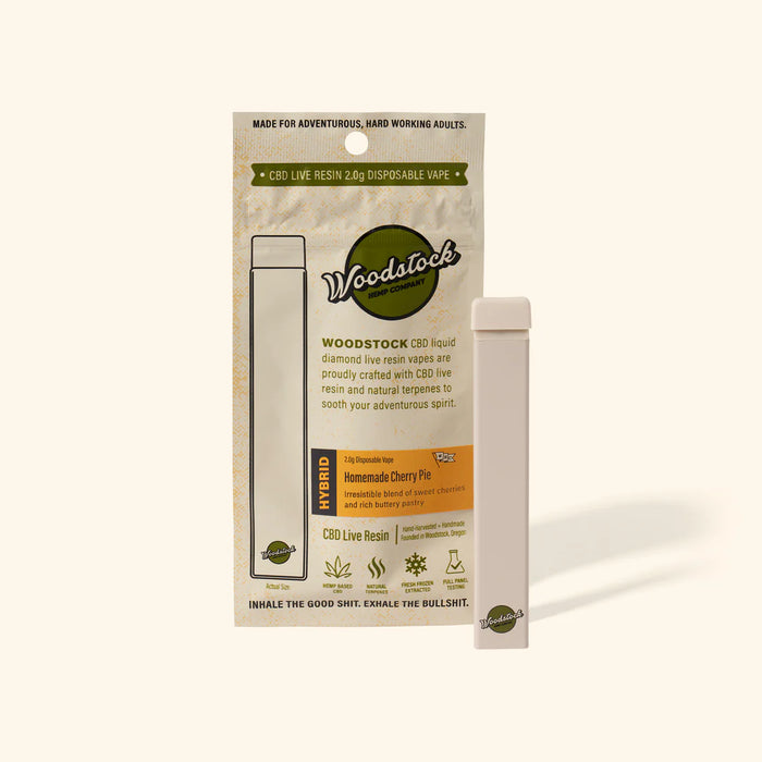 Woodstock Wildwood CBD Liquid Diamond Live Resin 2.0g Disposable