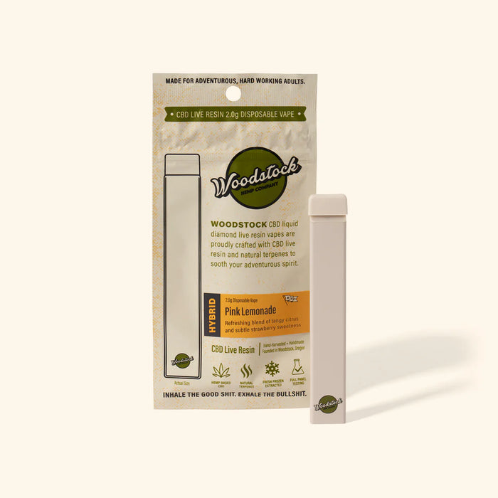 Woodstock Wildwood CBD Liquid Diamond Live Resin 2.0g Disposable