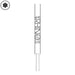 White Rhino Pyrex Glass Straw V2 With Black Silicone Cap