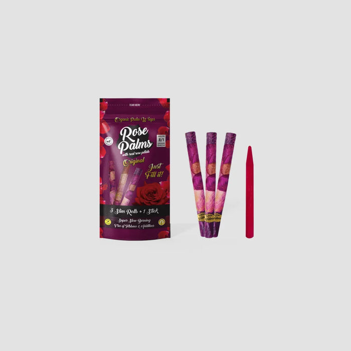 Rose Palms 3 Slim Rolls + 1 Stick