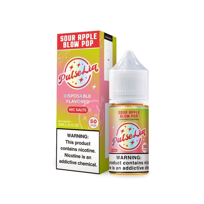 Sour Apple Blow Pop/Sour Apple -Burst - Pulse Liq Salt 30mL